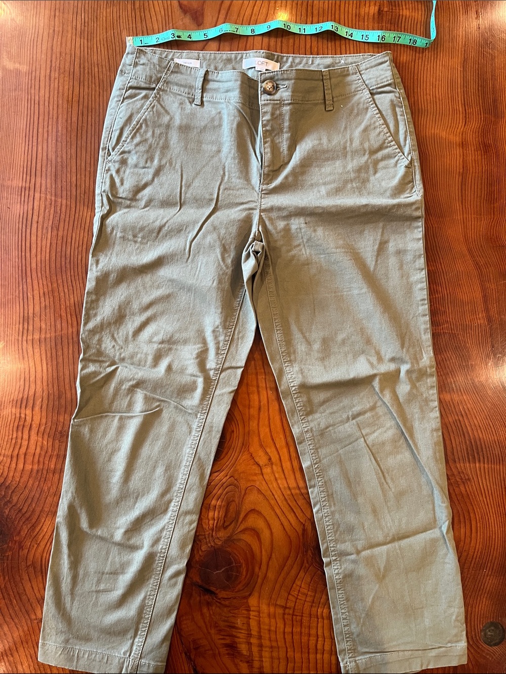 LOFT Olive Green Skinny Pants
